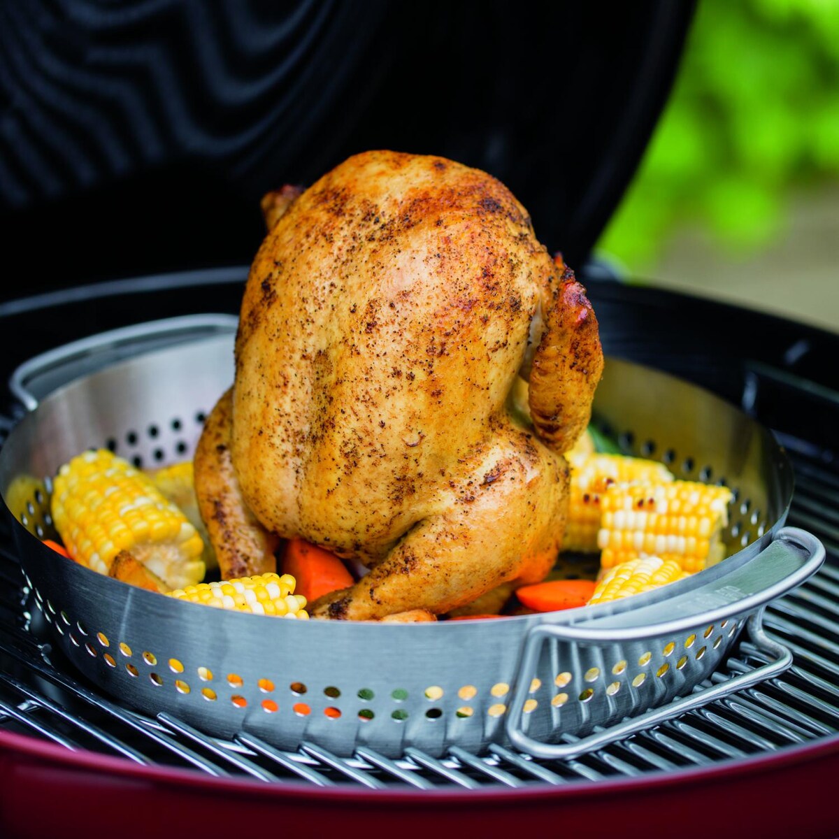 Weber 8838 Stainless Steel Poultry Roaster - Mycitystee