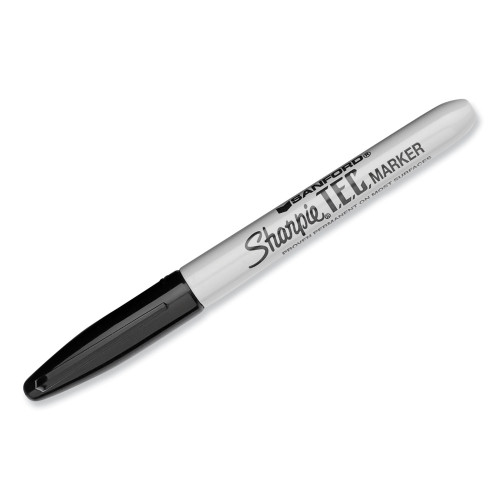 Sharpie T.E.C. Permanent Marker， Fine Bullet Tip， Black (13401) - Mycitystee