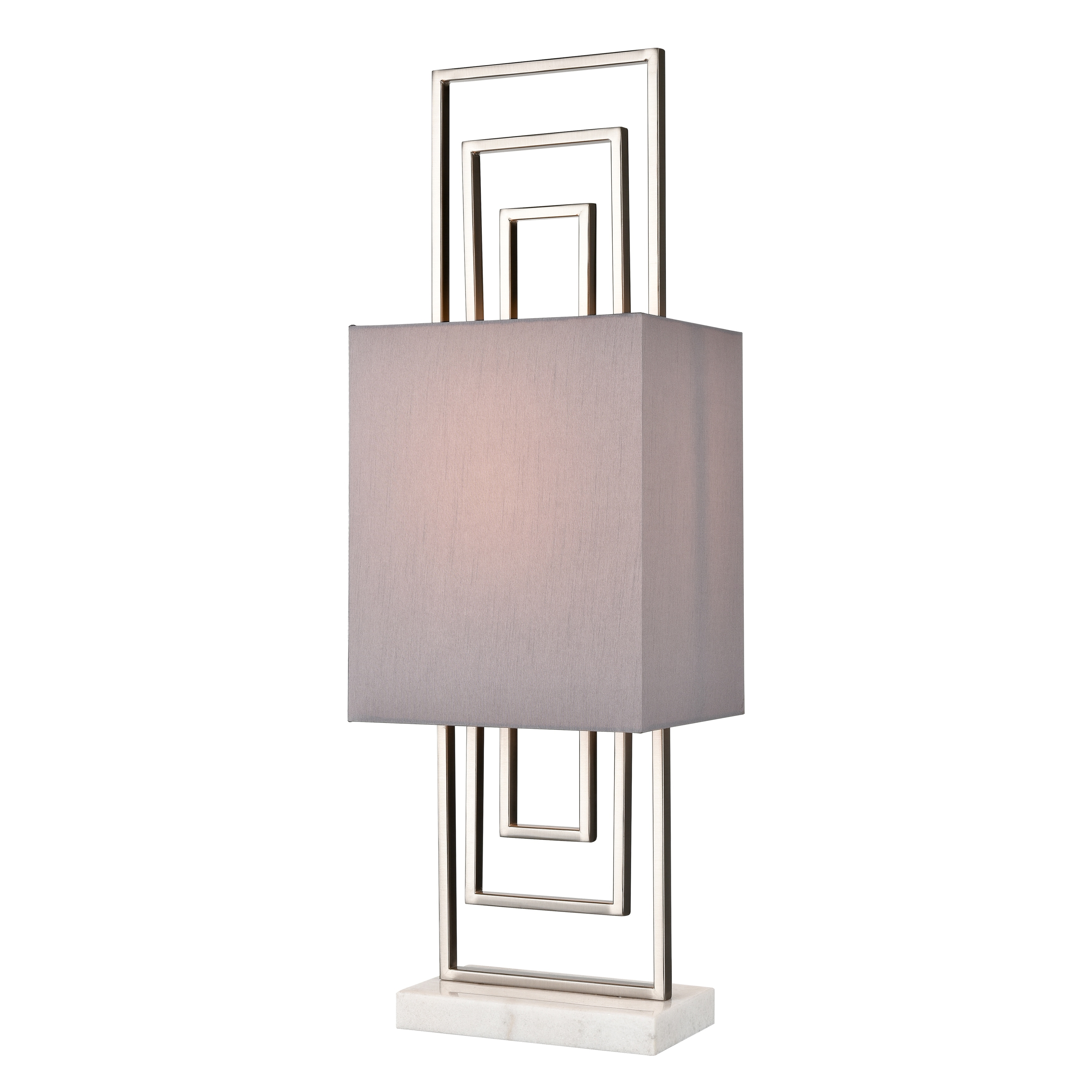 Marstrand 30'' High 1-Light Table Lamp - Satin Nickel - Mycitystee