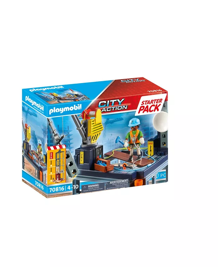 PLAYMOBIL Starter Pack Construction Site - Mycitystee
