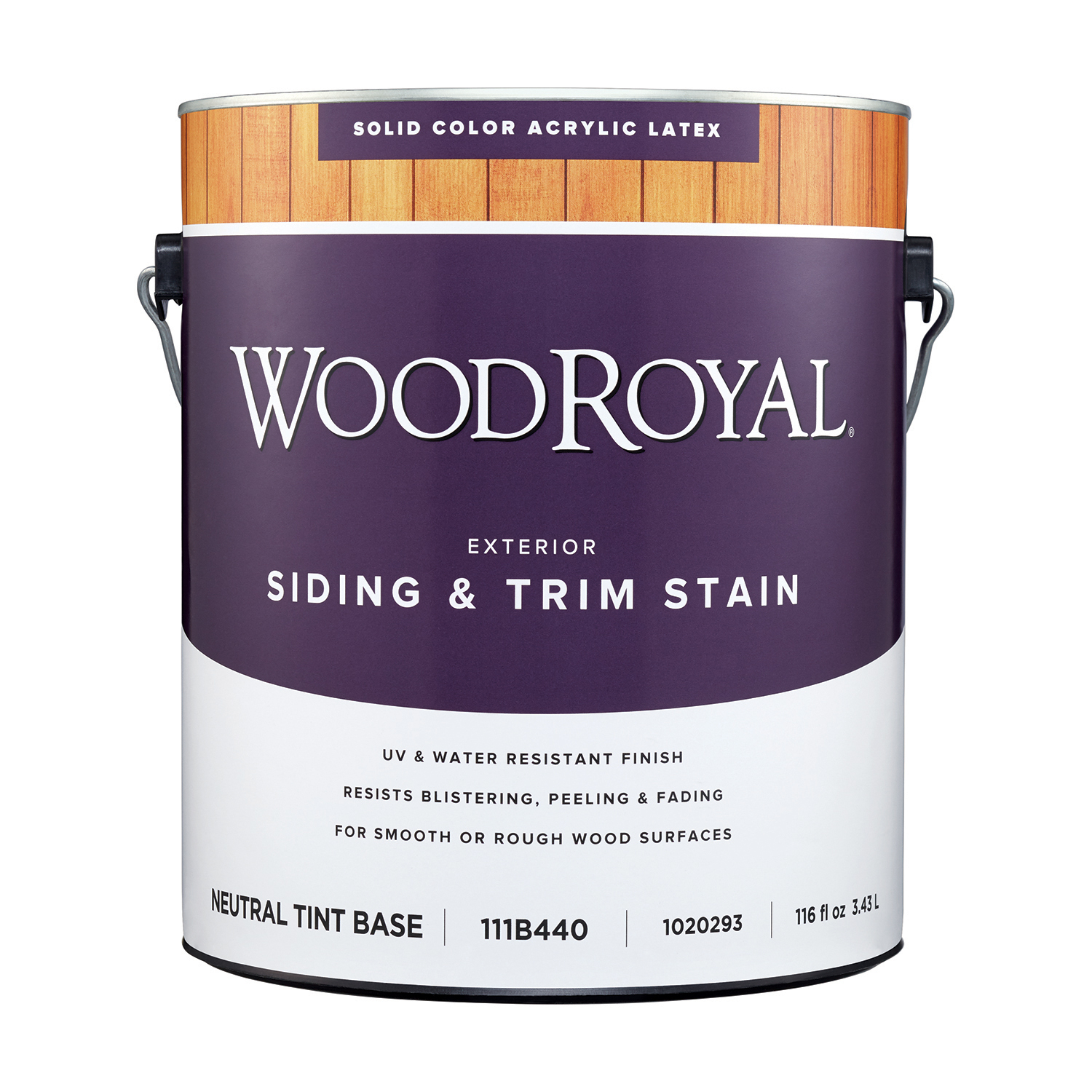 Ace Wood Royal Solid Tintable Flat Tint Base Neutral Base Acrylic Latex Siding and Trim Stain 1 gal - Mycitystee