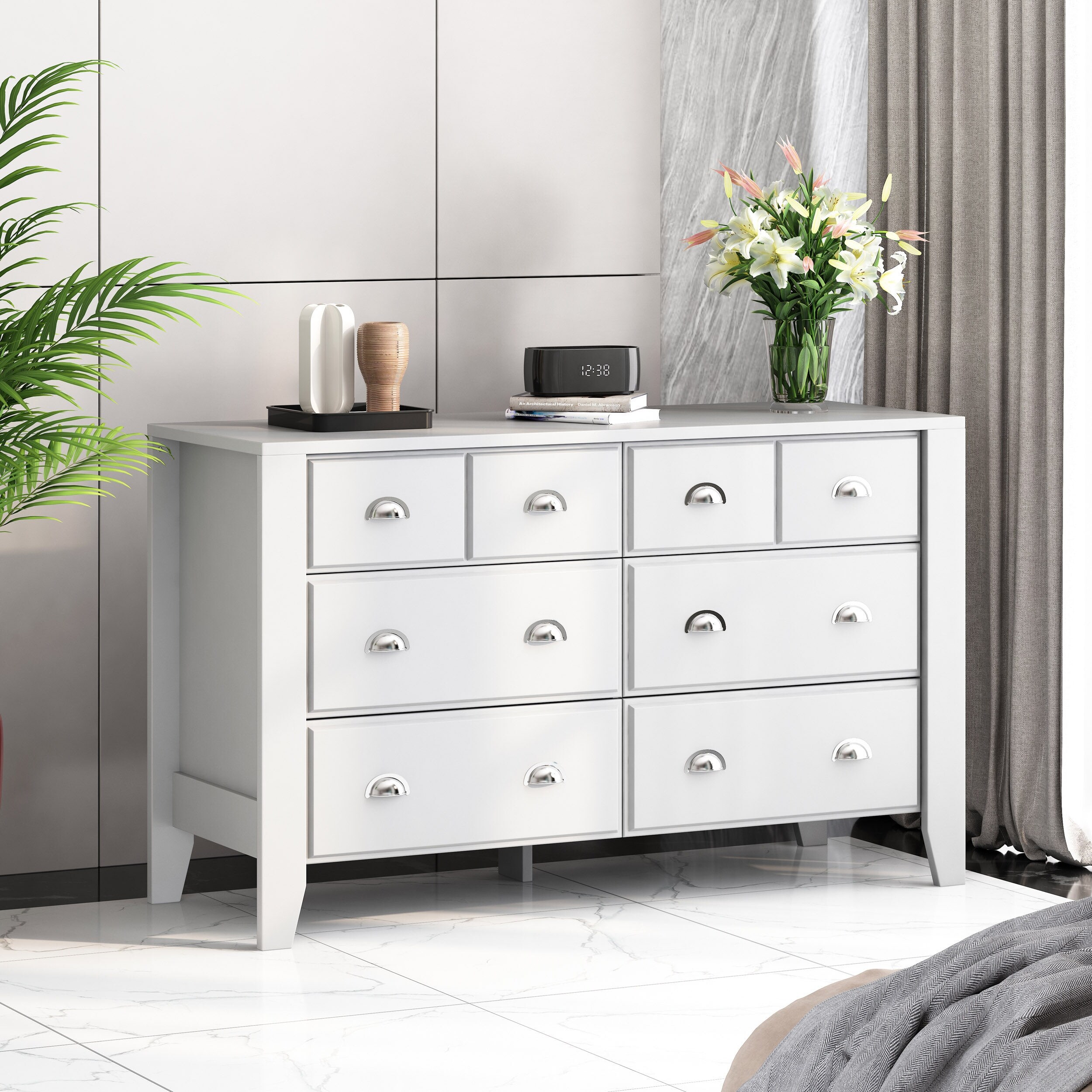 Foisy Faux Wood 6 Drawer Double Dresser by Christopher Knight Home - - 35439256 - Mycitystee