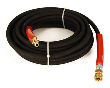 Raptor Blast 6000 PSI BLACK 2 Wire Braid Pressure Hose 50'  Couplers - Mycitystee