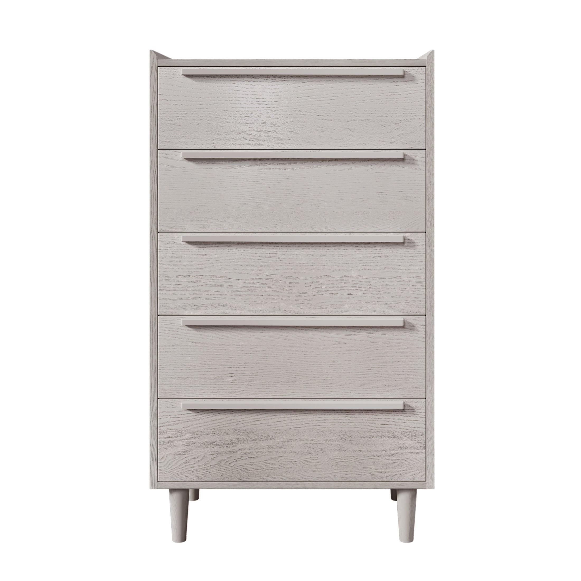 5-Drawer Chest with Solid Wood Legs - - 37448493 - Mycitystee
