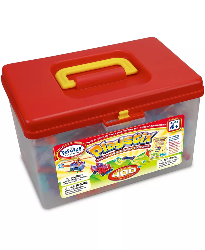 Popular Playthings Playstix Super Set- 400 Piece - Mycitystee