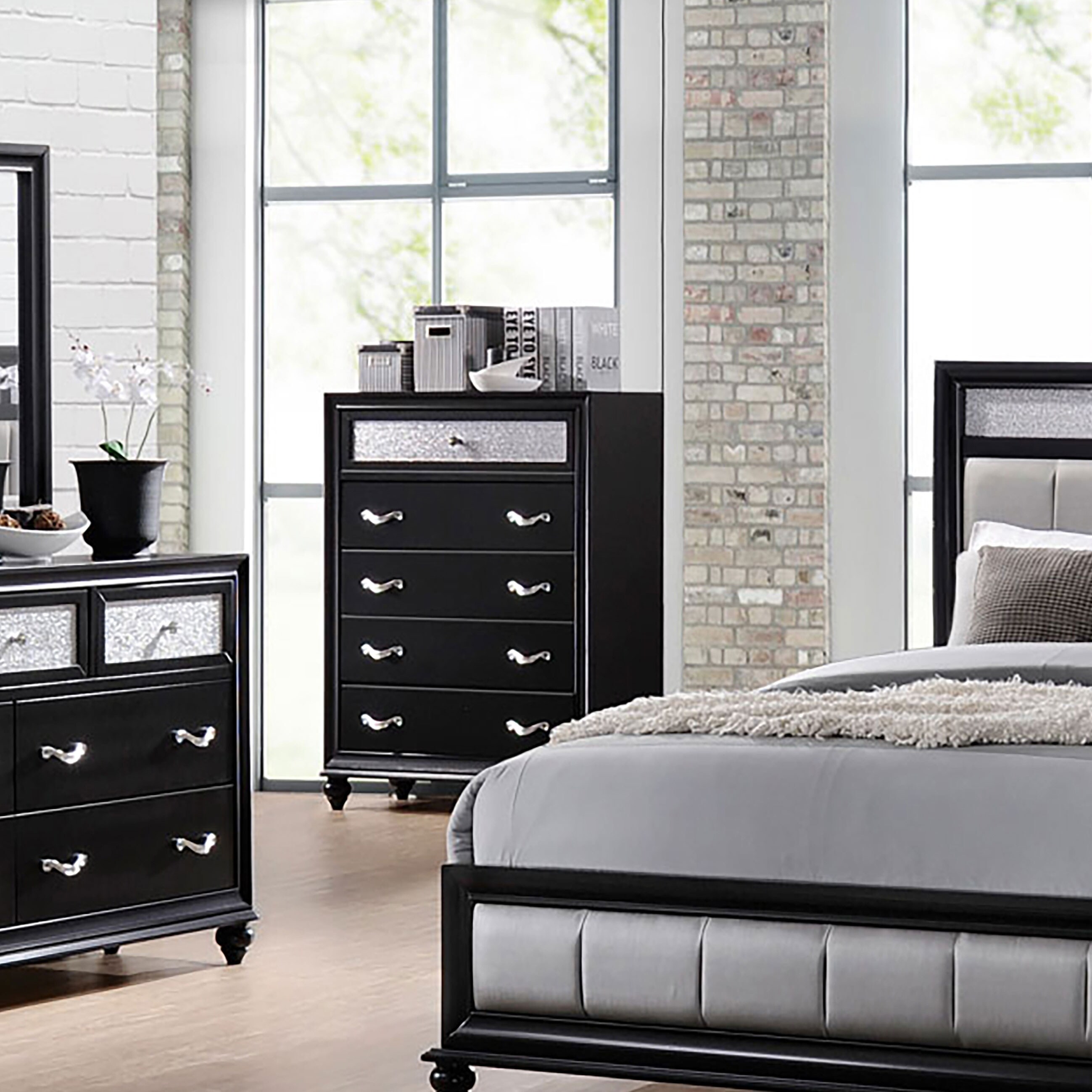 Coaster Furniture Barzini 5-drawer Rectangular Chest Black And White - - 20875282 - Mycitystee