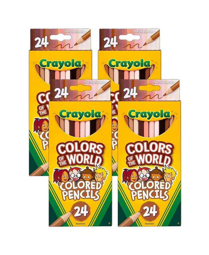 Crayola Colors of the World 24-Count Colored Pencils - Set of 4 - Mycitystee