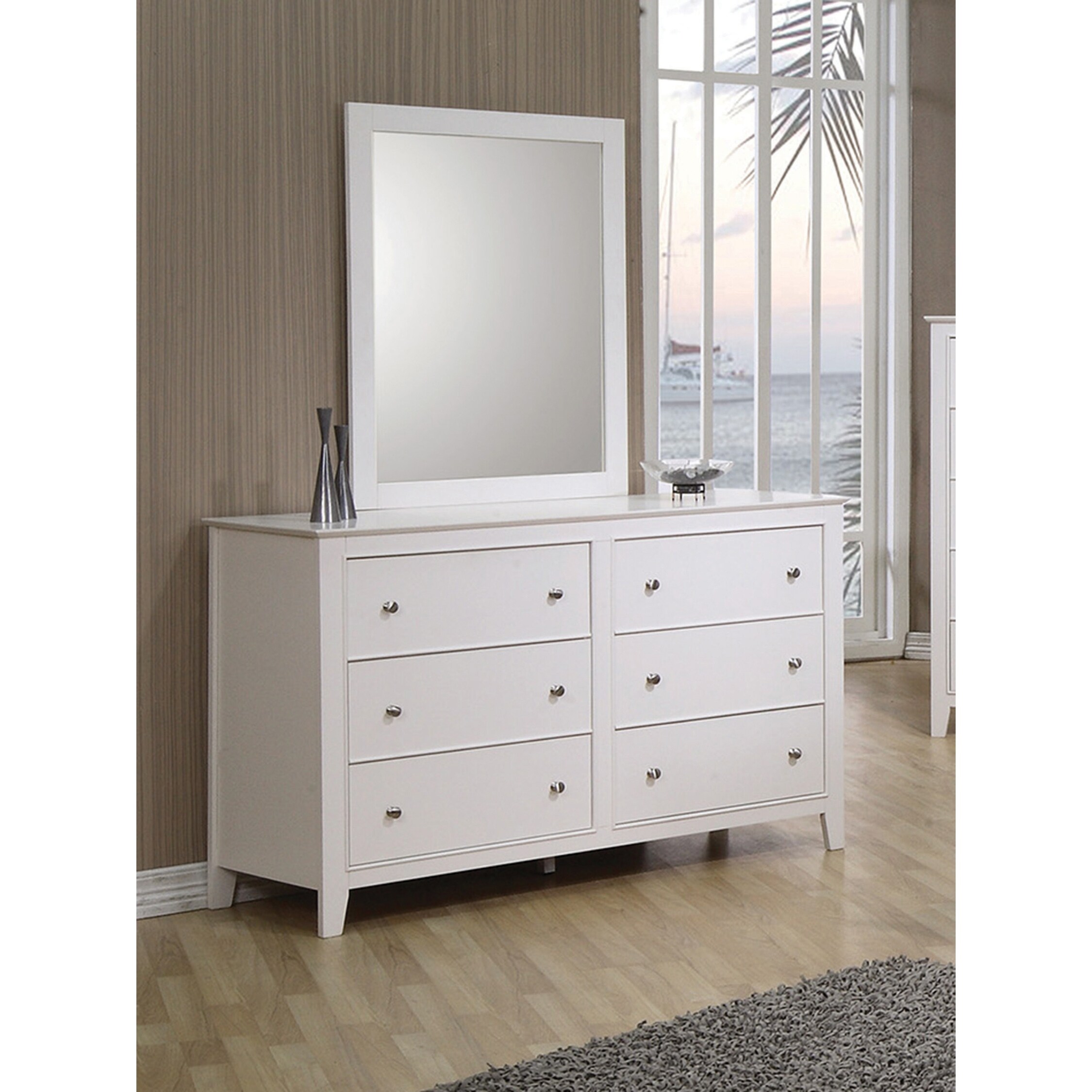 Galloway White 6-drawer Dresser - - 33989617 - Mycitystee