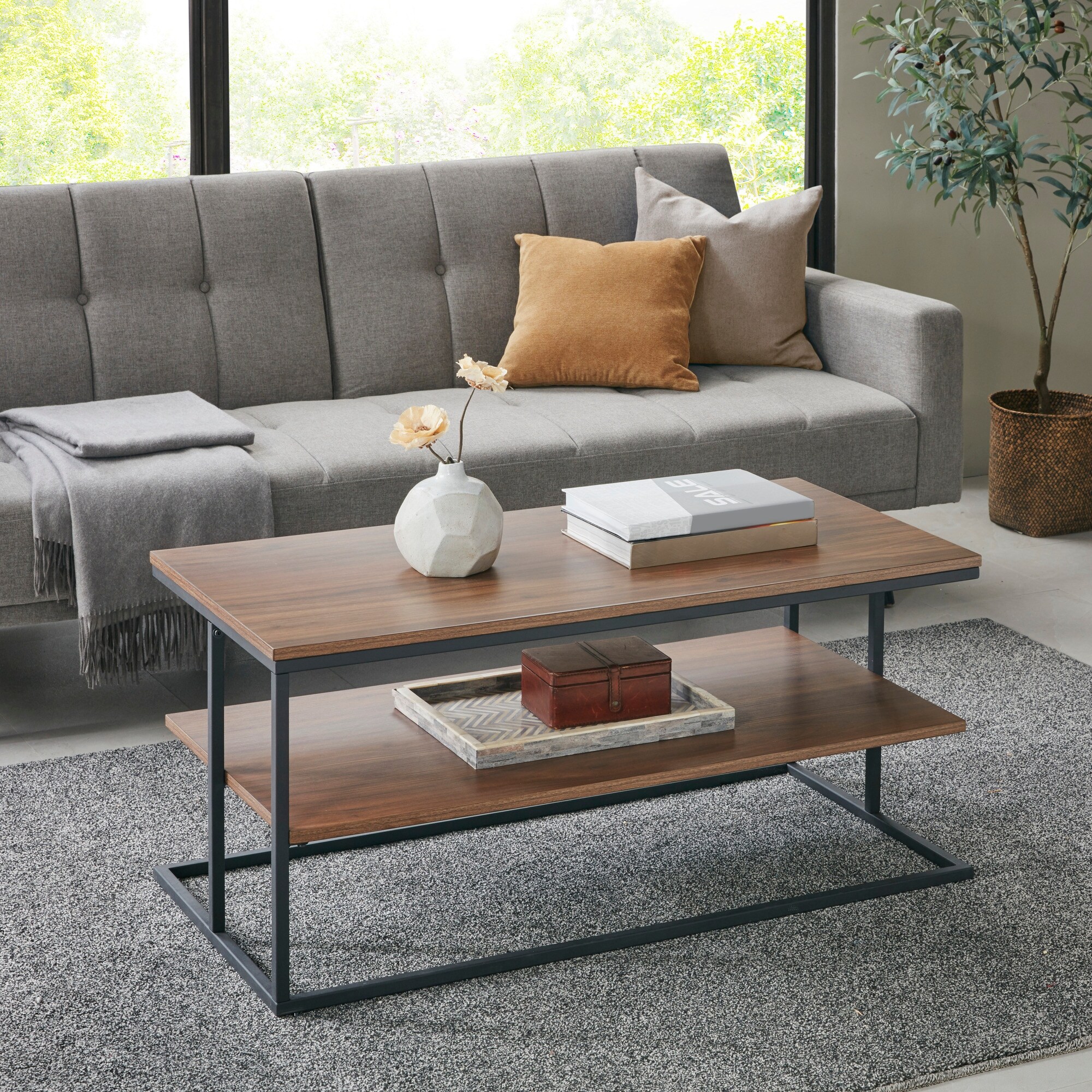 510 Design Monarch Coffee table - Dark Coffee/Black - Mycitystee