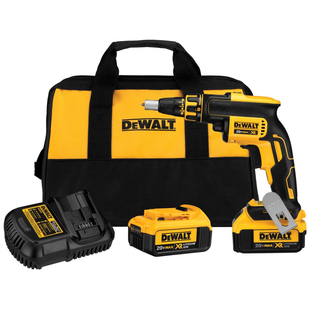 DEWALT 20 V MAX XR Li-ion Brushless Drywall Screwgun Kit (4.0Ah) DCF620M2 from DEWALT - Mycitystee