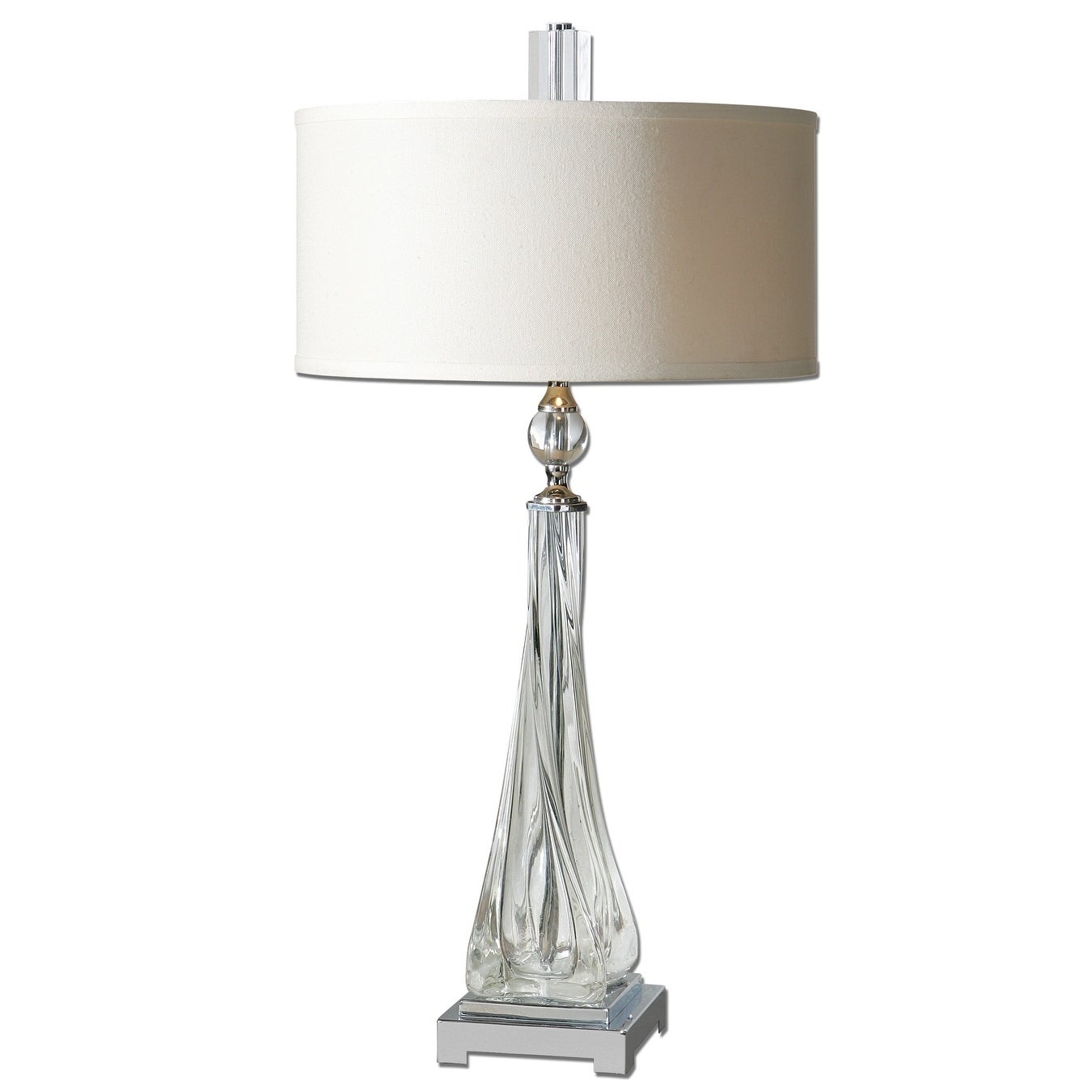 Uttermost Grancona Twisted Glass Table Lamp - Mycitystee
