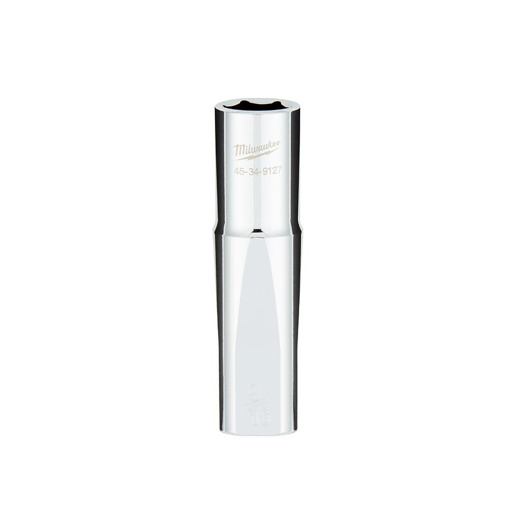 Milwaukee 1/2 in. Drive 9/16 in. SAE 6-Point Deep Socket with FOUR FLAT Sides 45-34-9127 from Milwaukee - Mycitystee