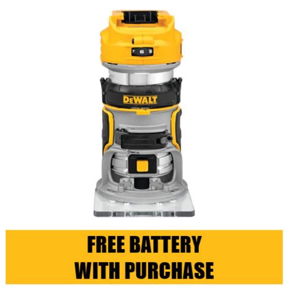 DEWALT 20V MAX XR Cordless Brushless Compact Router (Tool Only) DCW600B - Mycitystee