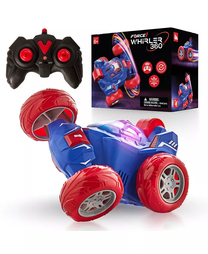 Force1 Whirler 360 Stunt Car Mini RC Car for Kids - Blue Red - Mycitystee