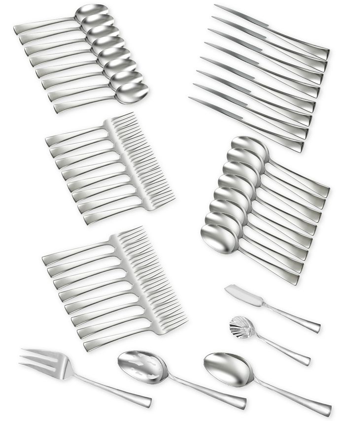 J.A. Henckels Zwilling TWINandreg Brand Bellasera 18 10 Stainless Steel 45-Pc. Flatware Set， Service for 8 - Mycitystee