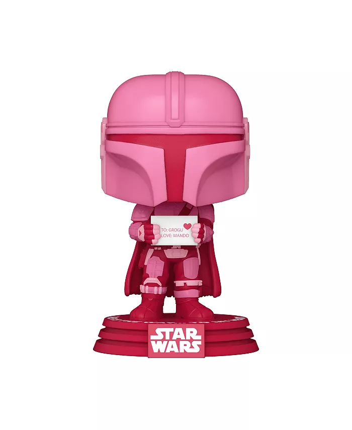 Funko Pop! Star Wars: Valentines - Mandalorian Vinyl Bobblehead #495 - Mycitystee
