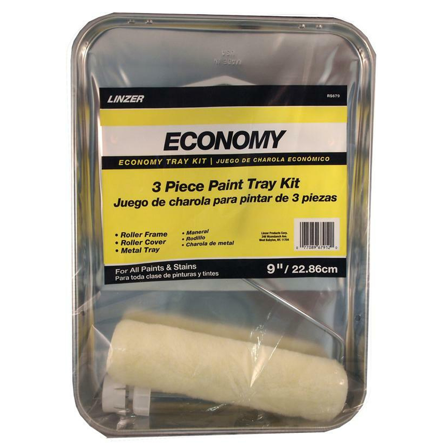 Linzer 9 in. W Regular Paint Roller Kit Threaded End - Mycitystee
