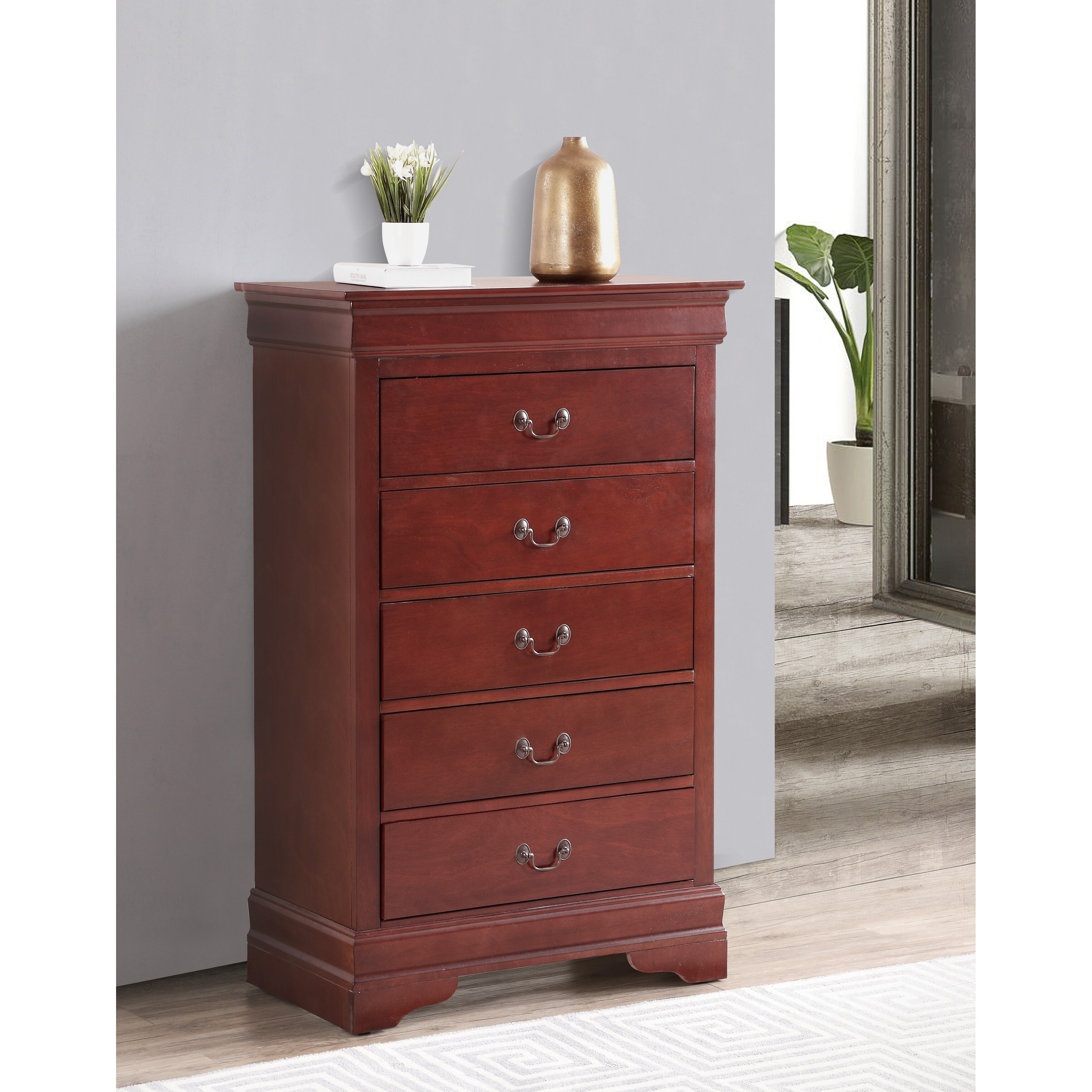Glory Furniture Louis Phillipe 5 Drawer Chest - - 36721337 - Mycitystee