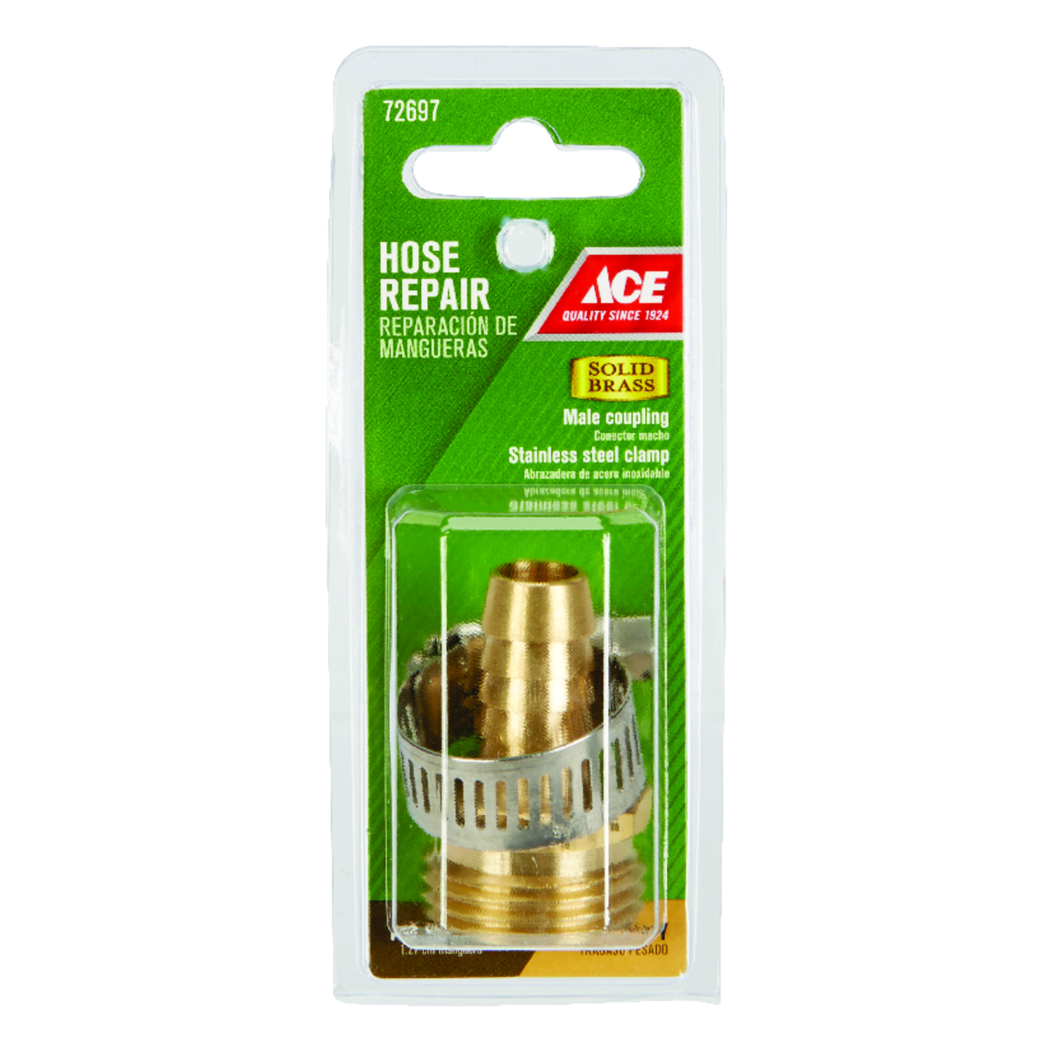 Ace 1/2 in. Hose Barb x 3/4 in. Male in. Brass Threaded Male Hose Repair - Mycitystee