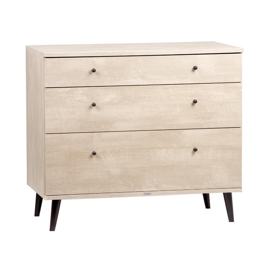 Midtown Concept 3 Drawer Dresser Bedroom Storage Three Drawer Chest MDF Wood - - 34865804 - Mycitystee