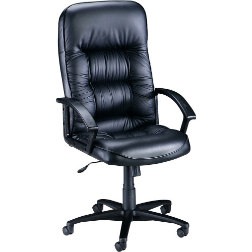 Lorell Tufted Leather Executive High-Back Chair (60116) - Mycitystee