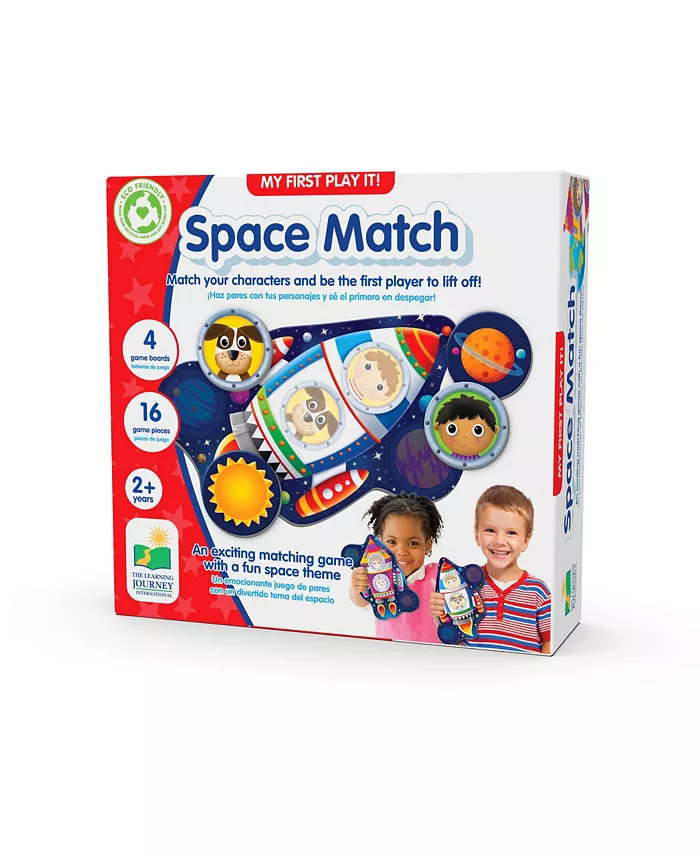 The Learning Journey My First Play It - Space - 4 Playing Boards and 16 Matching Game Pieces - Mycitystee