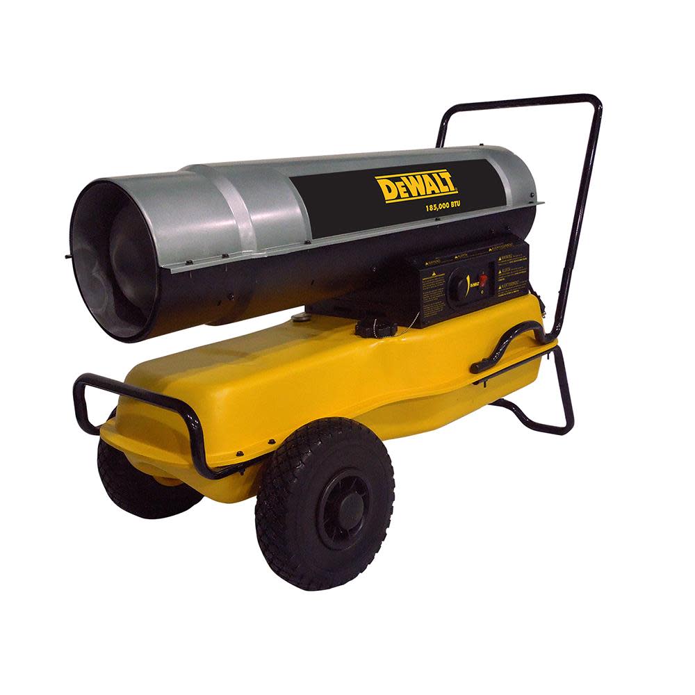 DEWALT 185000 BTU Forced Air Kerosene Job Site Heater F340685 from DEWALT - Mycitystee