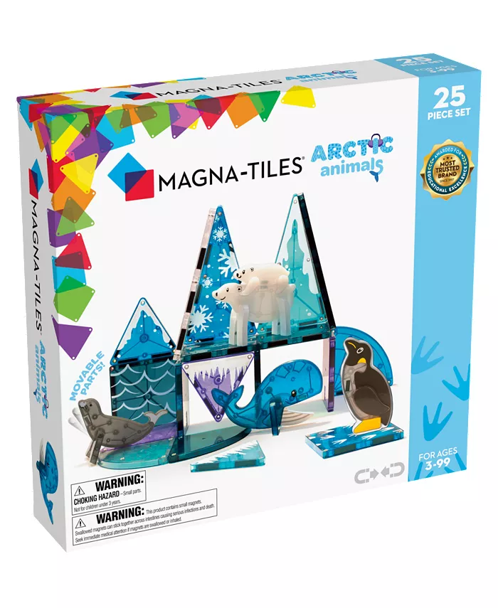 Magna-Tilesandreg Arctic Animals 25-Piece Set， Encourage Meaningful Play， Ages 3+ - Mycitystee