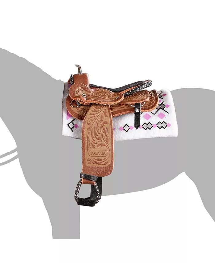 BREYER Traditional Cimarron-Western Pleasure Horse Saddle Toy - Mycitystee