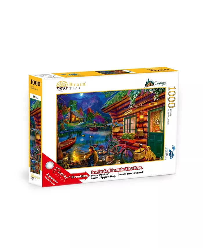 Brain Tree Games Camping 1000 Piece Jigsaw Puzzle - Mycitystee