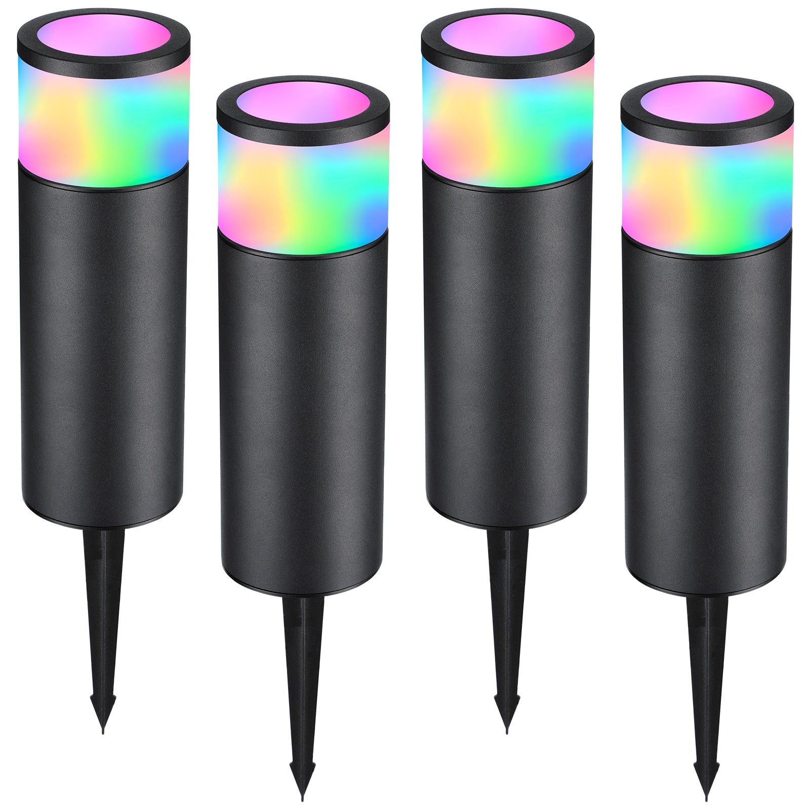 4.5W LED Low Voltage Pathway Light， RGBW Color Changing Light - 4PACK - Mycitystee