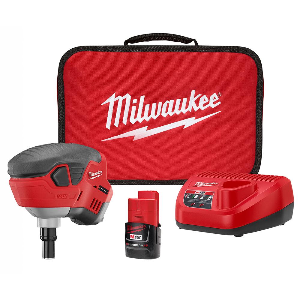 Milwaukee M12 Cordless Lithium-Ion Palm Nailer Kit 2458-21 from Milwaukee - Mycitystee