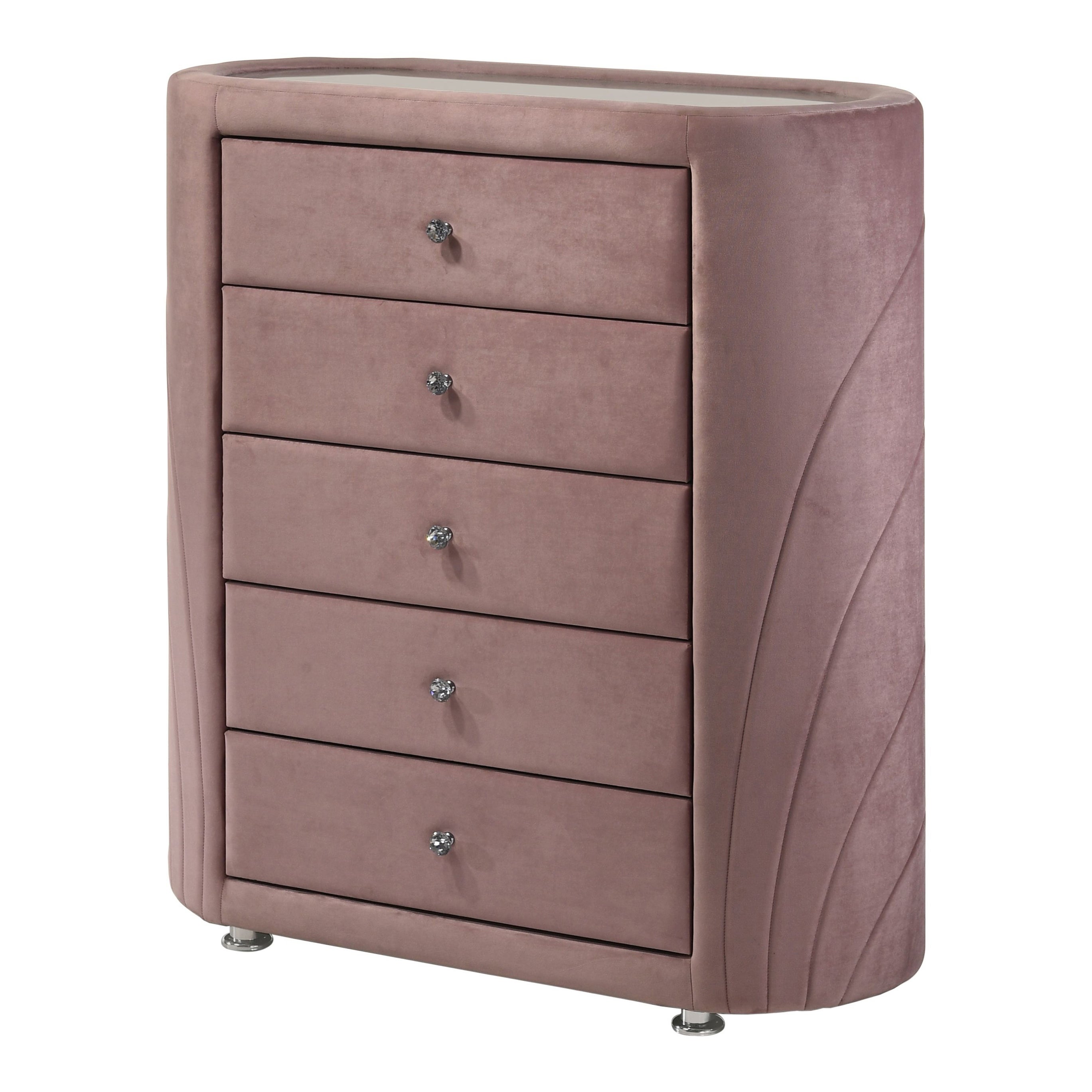 ACME Salonia 5 Drawers Chest in Pink - - 37363011 - Mycitystee