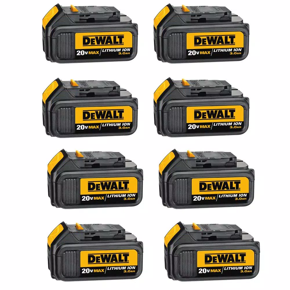 DEWALT 20-Volt MAX Premium Lithium-Ion 3.0Ah Battery Pack (8-Pack) and#8211; XDC Depot - Mycitystee