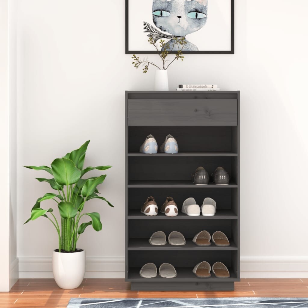 Shoe Cabinet Gray 23.6