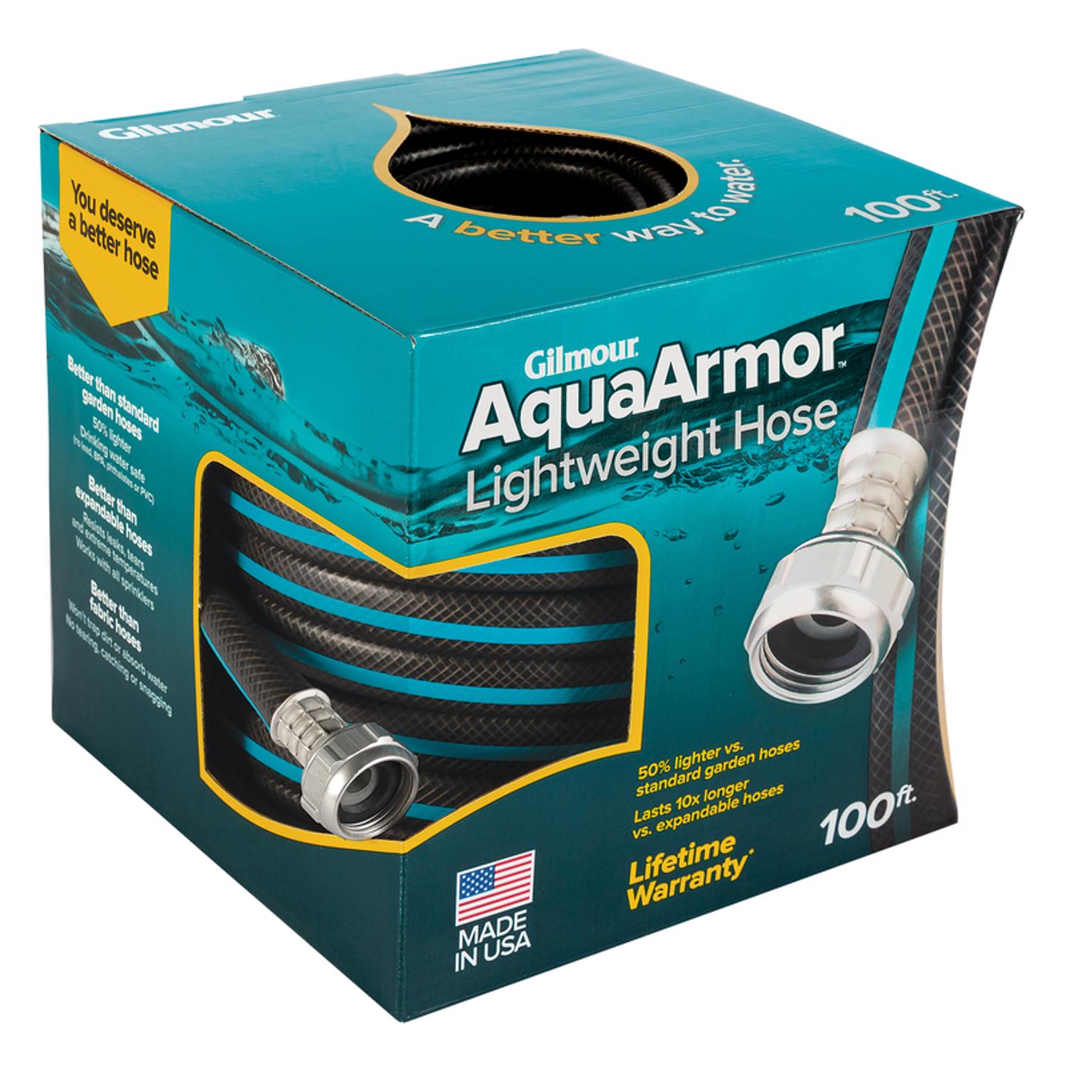 Gilmour AquaArmor 1/2 in. D X 100 ft. L Expandable Lightweight Garden Hose - Mycitystee