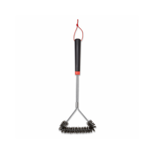 Weber 6278 6493 Grill Cleaning Brush， Stainless Steel Bristle， Plastic Handle， Ergonomic Handle， 21 in L - Mycitystee