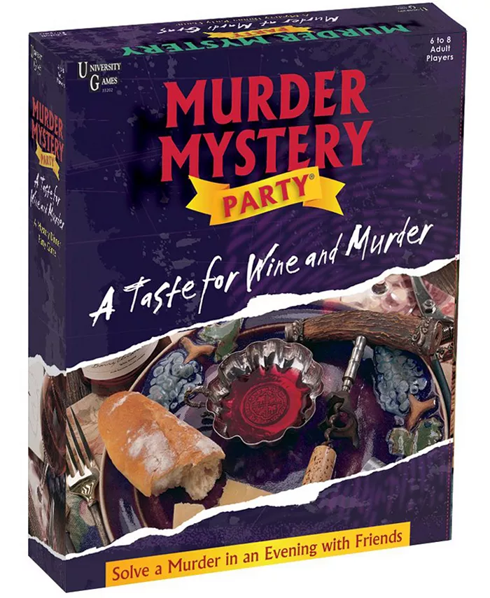 University Games Murder Mystery Party - A Taste for Wine and Murder - Mycitystee