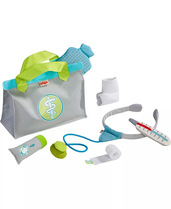 Haba 8 Piece Pretend Play Doll-Sized Pretend Play Doctor Set - Mycitystee