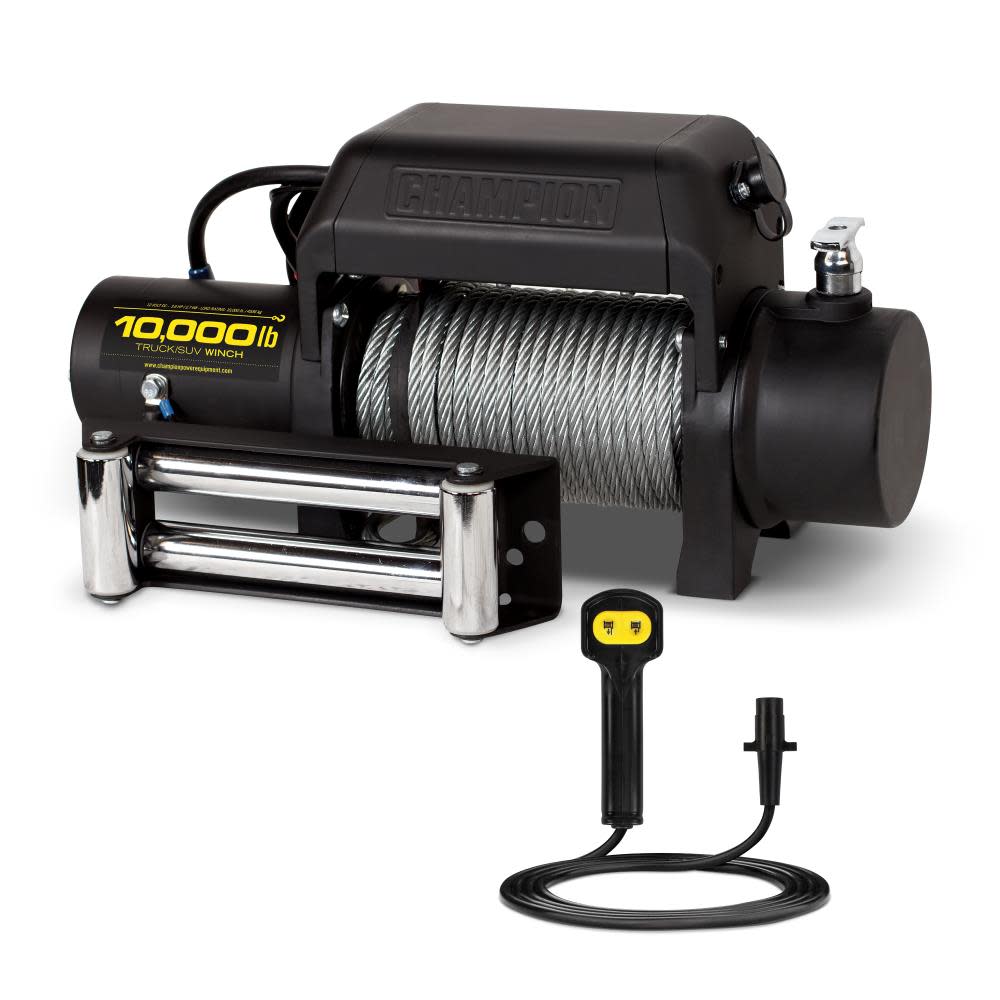 Champion 10,000-lb. Truck/SUV Winch Kit with Remote Control - Mycitystee