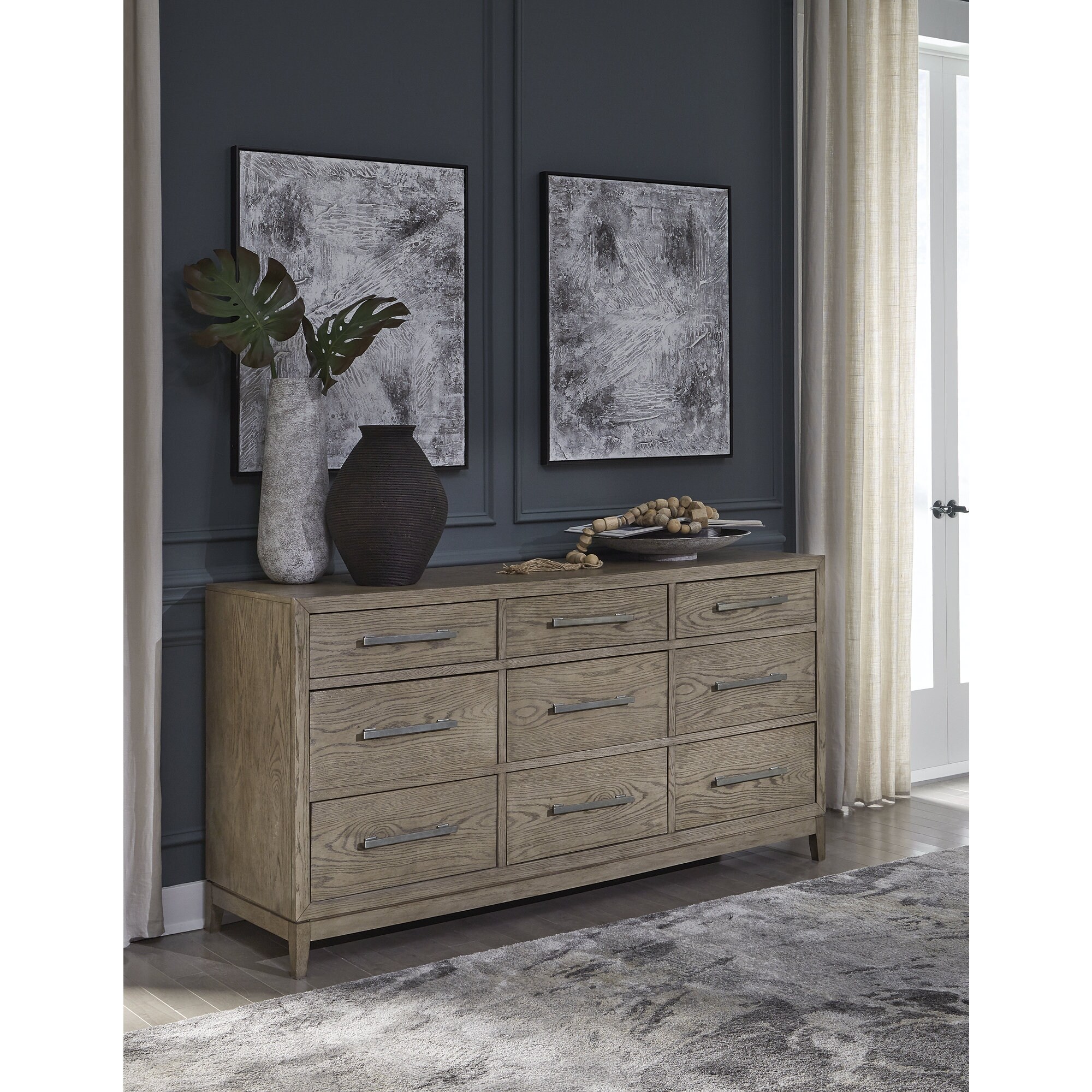 Signature Design by Ashley Chrestner Black/Gray Dresser - - 37033729 - Mycitystee
