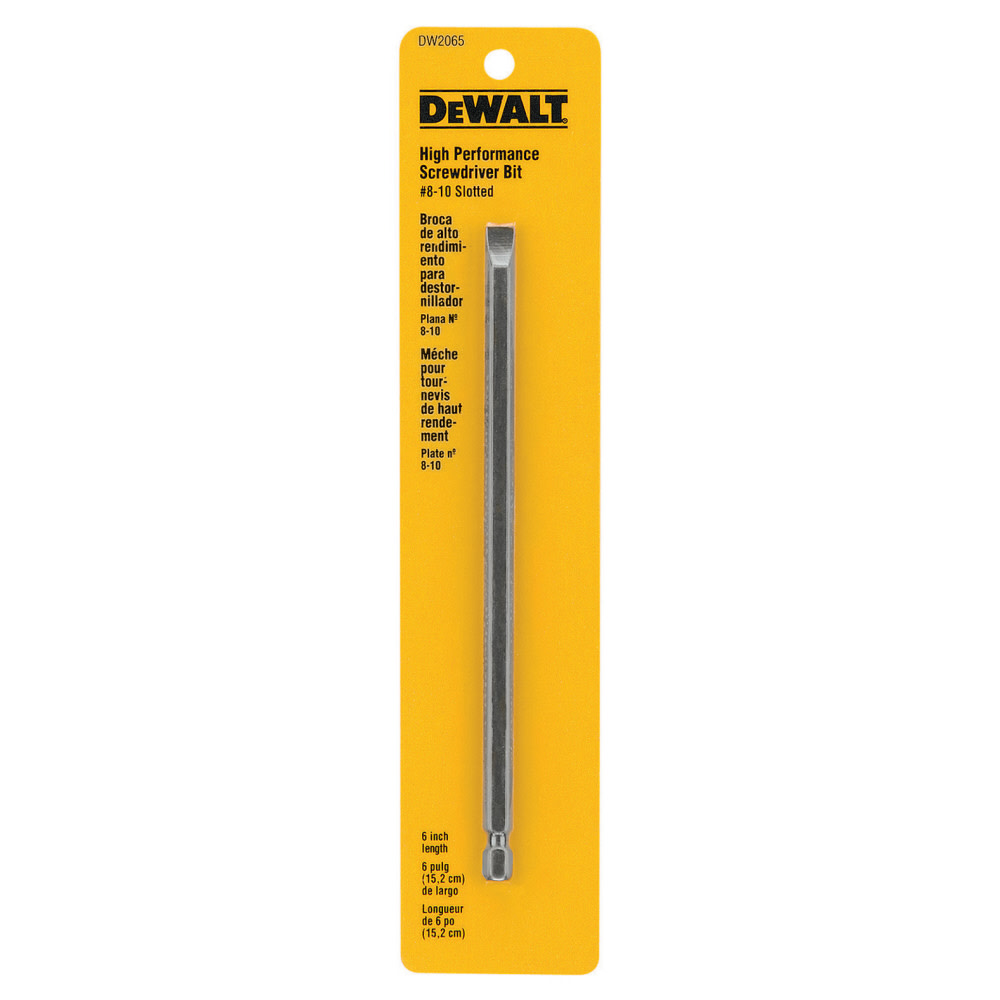 DEWALT #8 Slotted 6 In. Power Bit DW2065 from DEWALT - Mycitystee