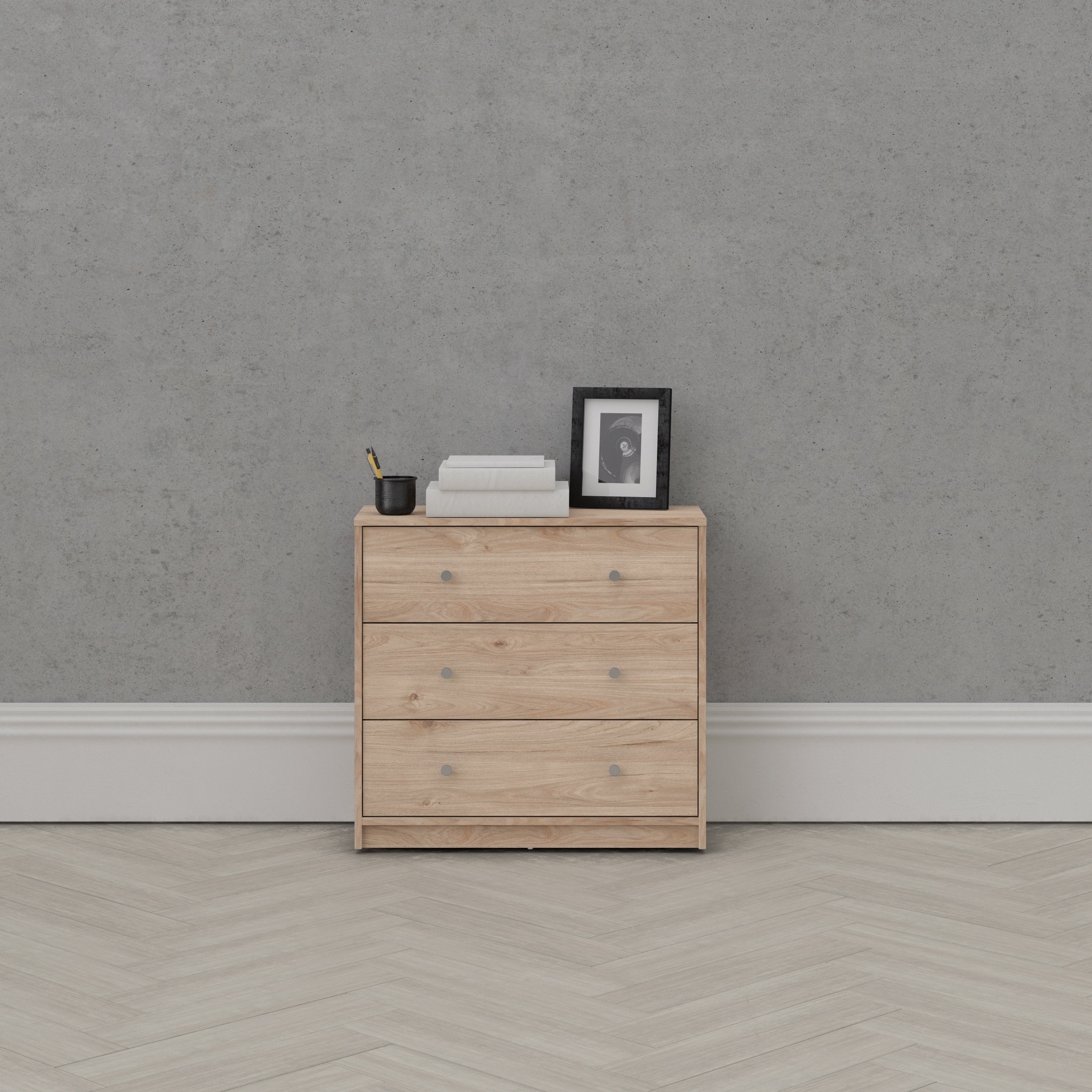 Porch and Den Zoe 3-drawer Engineered Wood Chest - - 9276508 - Mycitystee