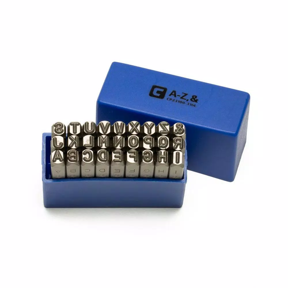 Capri Tools Professional 3/16 in. Letter Stamp Set (27-Piece) and#8211; XDC Depot - Mycitystee