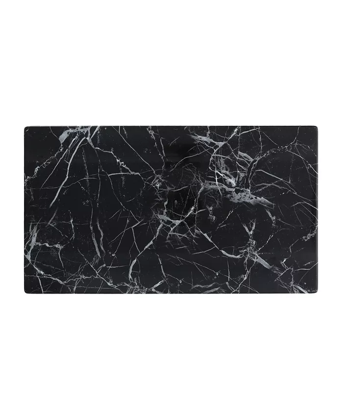 Fortessa Melamine Palace Onyx Flat Rectangle Tray 18x10