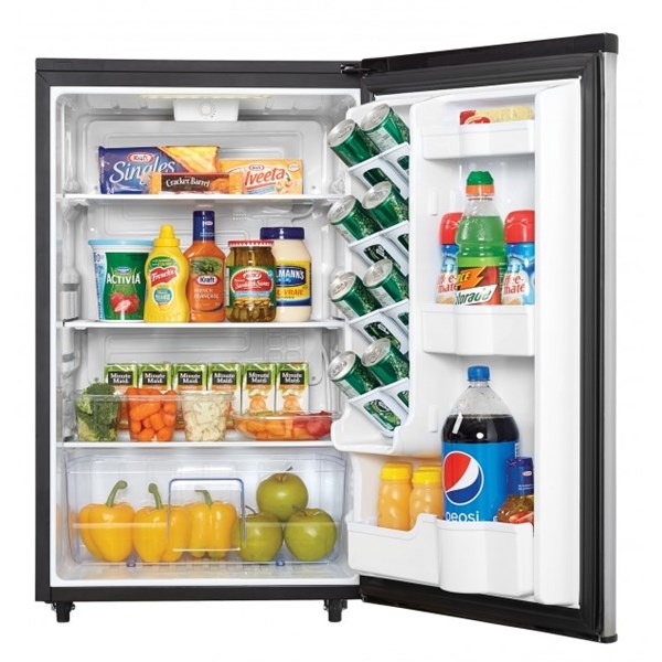 4.4 cu ft Compact Stainless Refrigerator - Mycitystee
