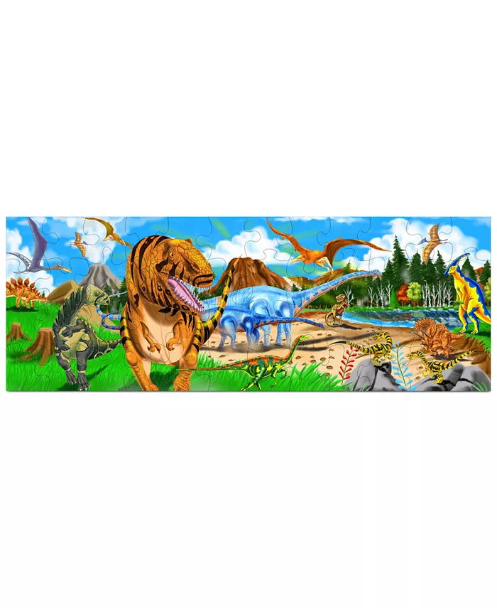 Melissa and Doug Kids Toy， Land of Dinosaurs 48-Piece Floor Puzzle - Dinosaur Toy - Mycitystee