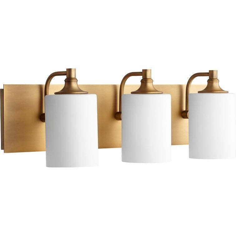 Celeste Aged Brass 3-light Vanity Lighting - Mycitystee