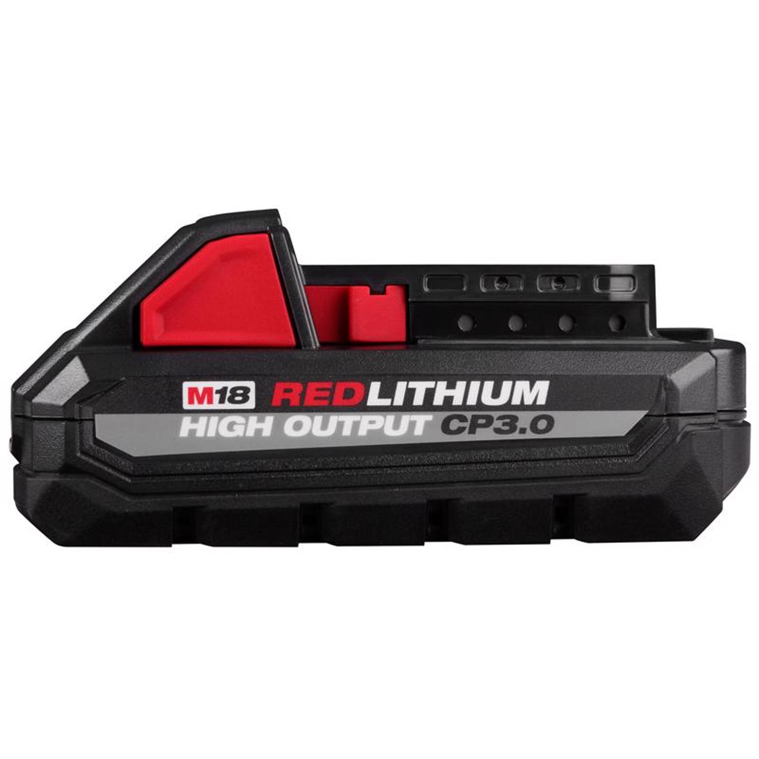 Milwaukee M18 REDLITHIUM CP3.0 18 V 3 Ah Lithium-Ion High Output Battery Pack 1 pc - Mycitystee