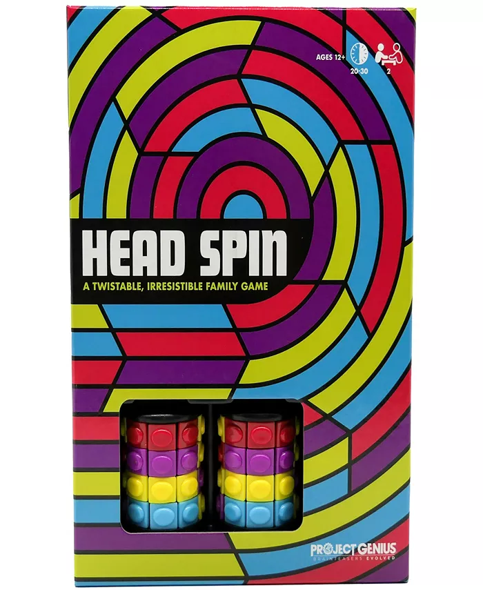 Project Genius Head Spin Family Two-Player Fidget-Spinner Game - Mycitystee